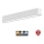 Sinclair - LED Ceiling light LSM LED/40W/230V 3000K/4000K/5000K 120 cm silver