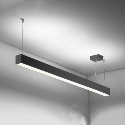 Sinclair - LED Ceiling light LSM LED/40W/230V 3000K/4000K/5000K 120 cm black