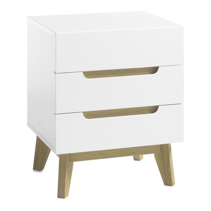 SINIRA bedside table, white