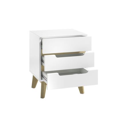 SINIRA bedside table, white