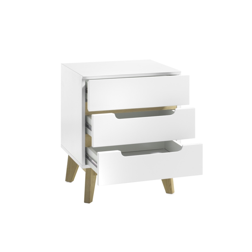 SINIRA bedside table, white