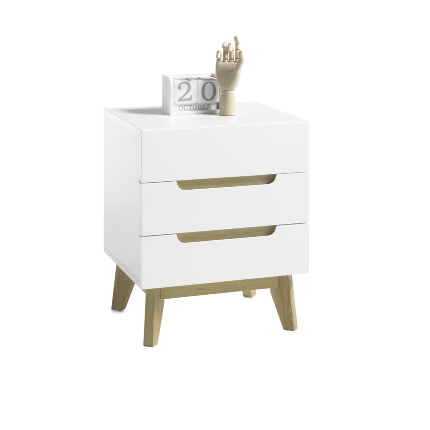 SINIRA bedside table, white