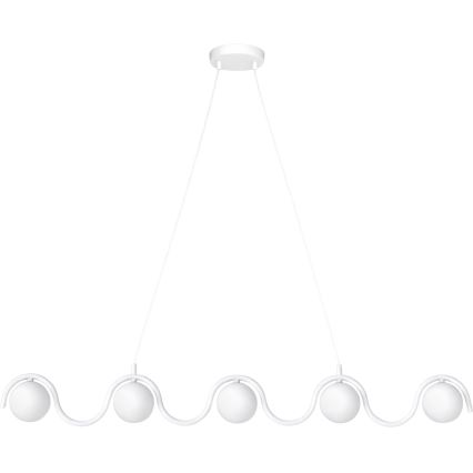 SINUS Cable Pendant 5xG9/8W/230V White