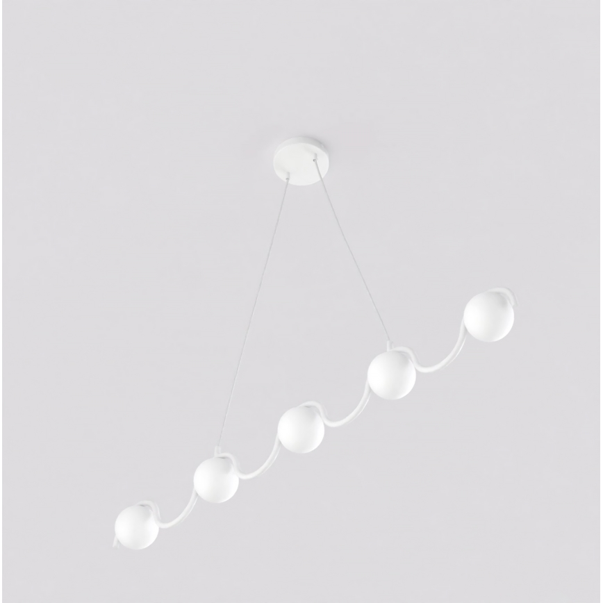 SINUS Cable Pendant 5xG9/8W/230V White