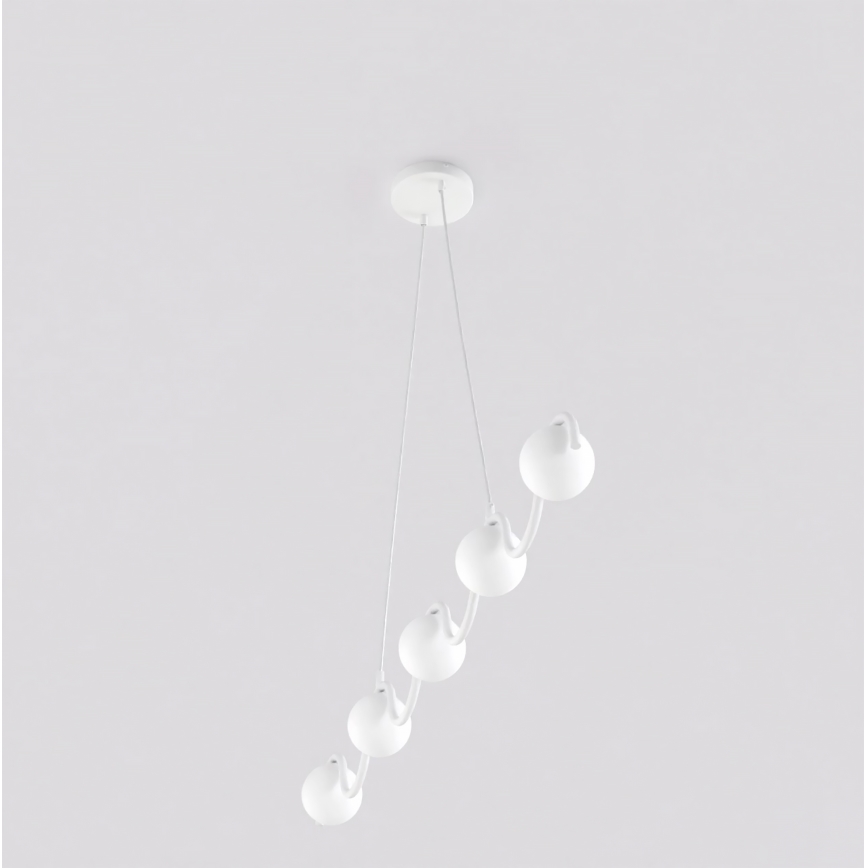 SINUS Cable Pendant 5xG9/8W/230V White