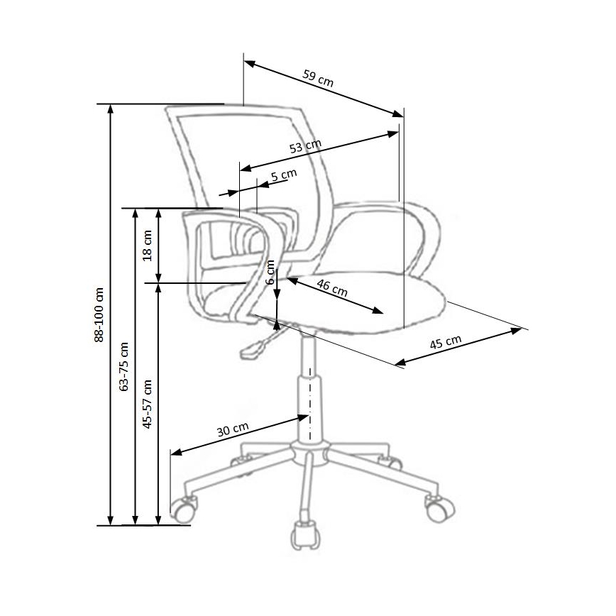 SIRAQ Multicolored Office Chair