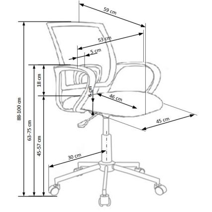 SIRAQ Multicolored Office Chair