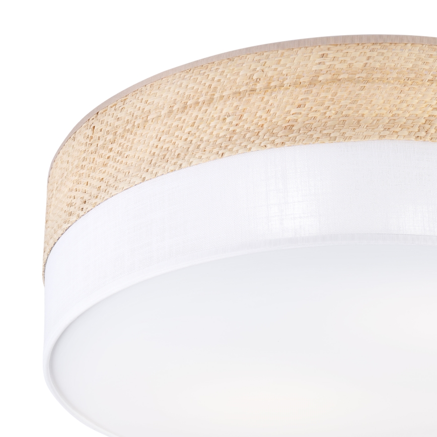 SIRJA BOHO Ceiling Light 2×E27/15W/230V Ø 45 cm Beige/White
