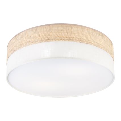 SIRJA BOHO Ceiling Light 2×E27, 15W/230V, Ø45 cm — Beige/Cream