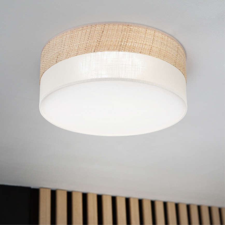 LED Ceiling Light SIRJA BOHO LED/20W/230V 4000K Ø 35 cm Beige/Cream