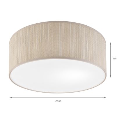 SIRJA Ceiling Light 1x E27/15W/230V, Ø 35 cm, Beige