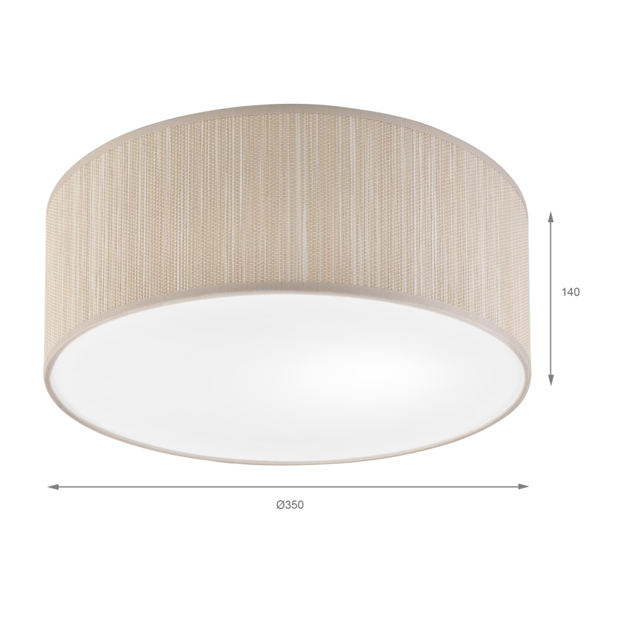 SIRJA Ceiling Light 1x E27/15W/230V, Ø 35 cm, Beige