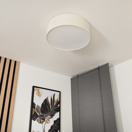 SIRJA Ceiling Light, 2xE27/15W/230V, Ø 45 cm, Cream