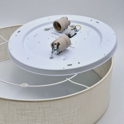 SIRJA Ceiling Light, 2xE27/15W/230V, Ø 45 cm, Cream
