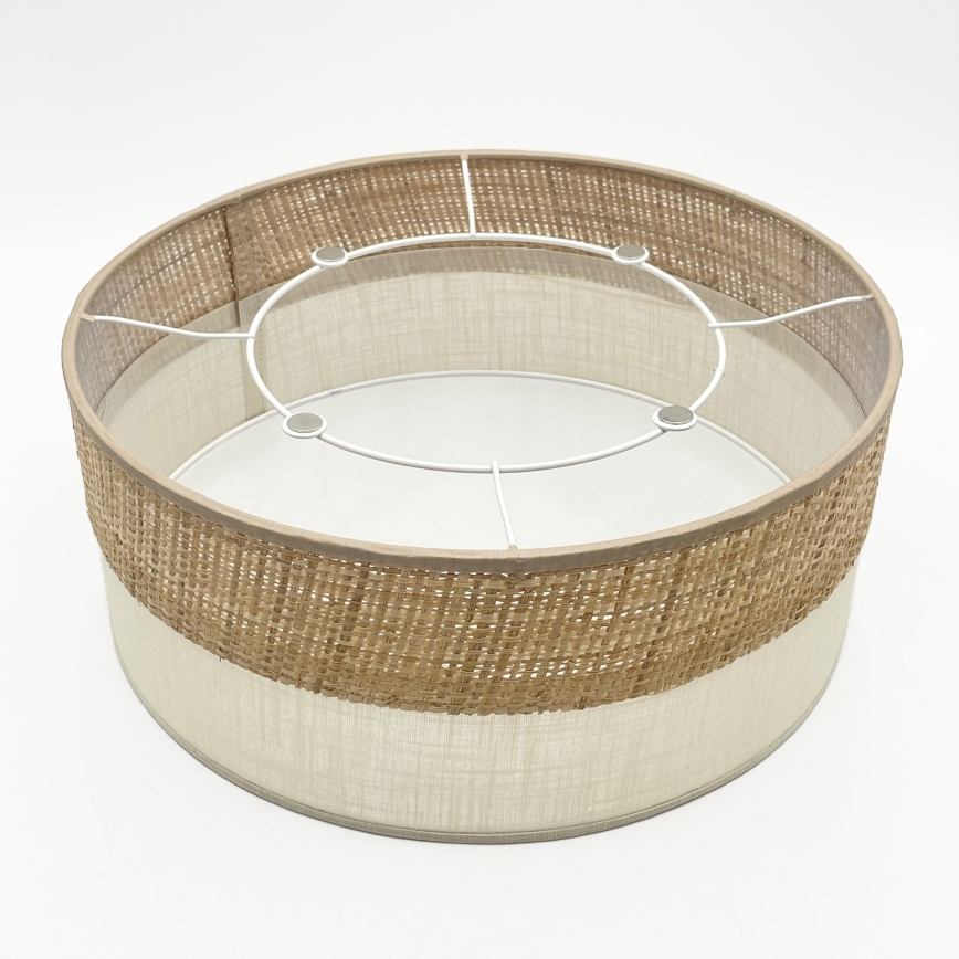 SIRJA DOUBLE BOHO ceiling light, 2x E14/15W/230V, Ø 35 cm, beige/cream