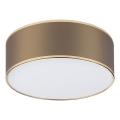SIRJA DOUBLE ceiling light, 2x E14/15W, 230V, Ø 35 cm, brown/gold