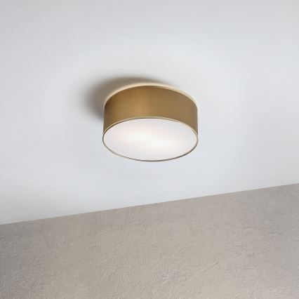 SIRJA DOUBLE ceiling light, 2x E14/15W, 230V, Ø 35 cm, brown/gold