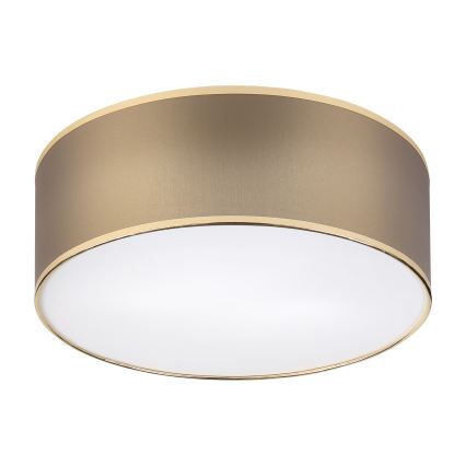 SIRJA DOUBLE ceiling light, 2x E14/15W, 230V, Ø 35 cm, brown/gold