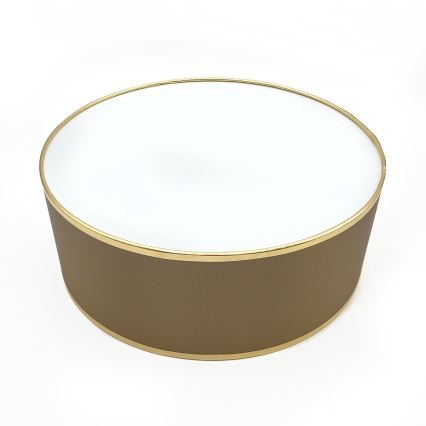 SIRJA DOUBLE ceiling light, 2x E14/15W, 230V, Ø 35 cm, brown/gold