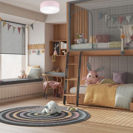 SIRJA PASTEL Ceiling Light, 2x E27/15W/230V, Ø 45 cm, Pink