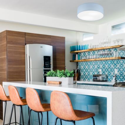 SIRJA PASTEL Ceiling Light 2xE27/15W/230V Ø 45 cm Blue