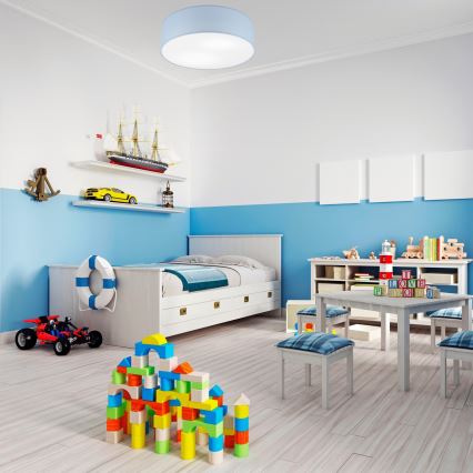 SIRJA PASTEL Ceiling Light 2xE27/15W/230V Ø 45 cm Blue