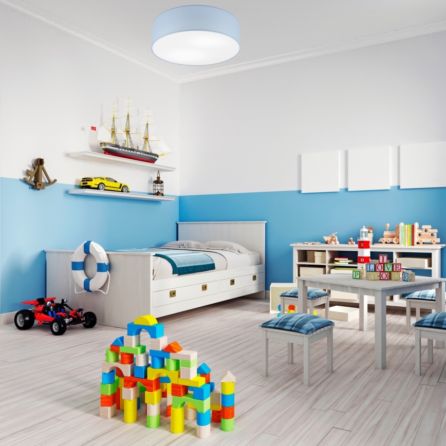 SIRJA PASTEL Ceiling Light 2xE27/15W/230V Ø 45 cm Blue