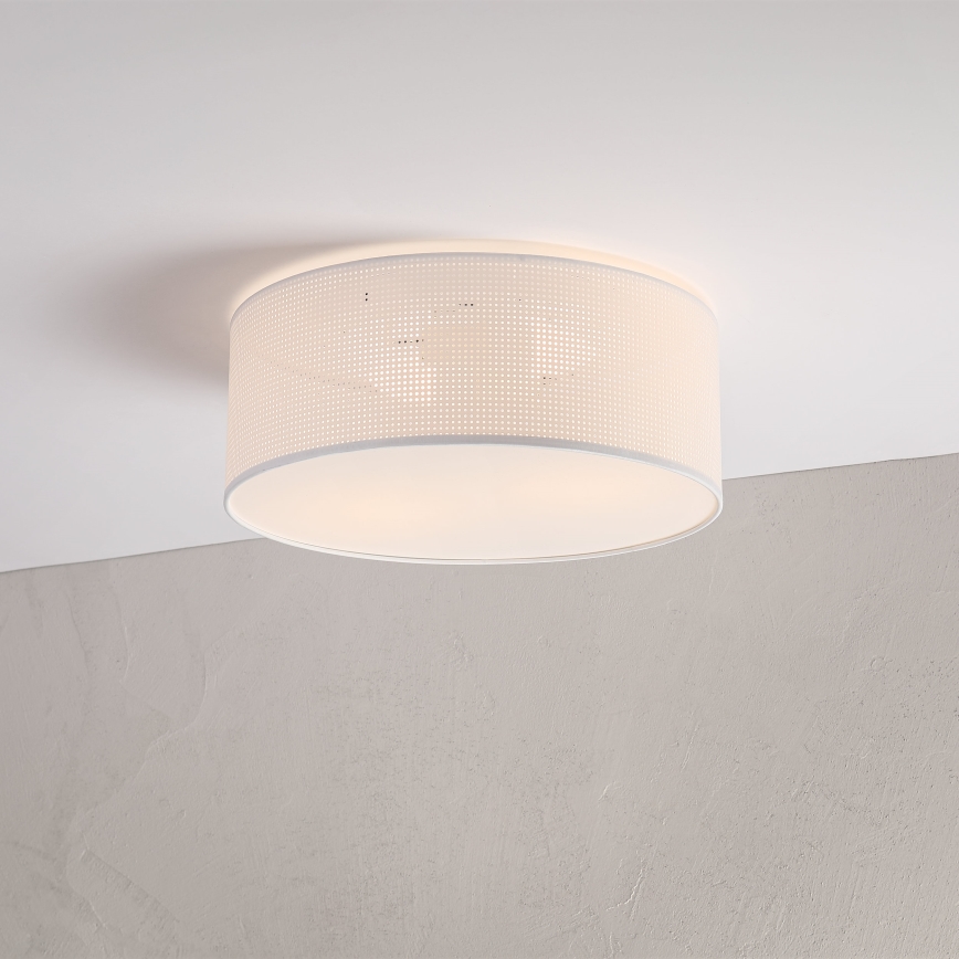 SIRJA PLISADO ceiling light 2xE27/15W/230V, Ø 35 cm, white