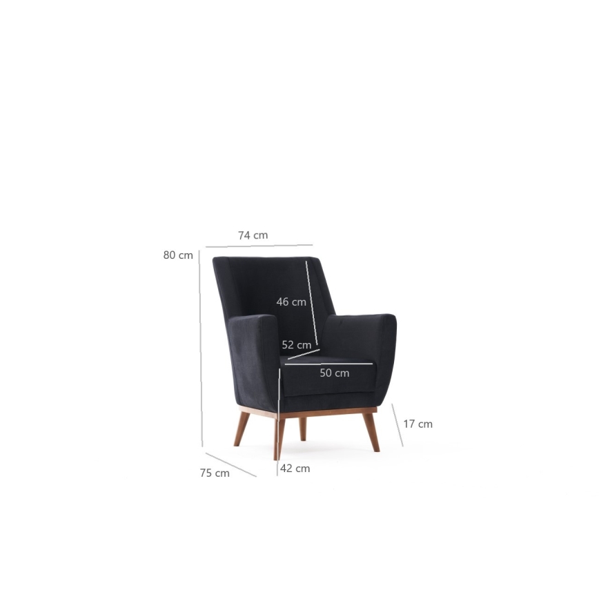 SIRO Armchair in Anthracite