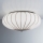 SIRU - Ceiling light GIOVE 3xE27/60W/230V d. 48 cm matte chrome/white Venetian glass