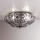 SIRU - Ceiling light SOLE 3xE14/40W/230V d. 31 cm clear/matte chrome Venetian glass