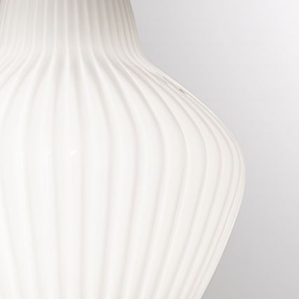 SIRU - Chandelier on a string LONDON 1xE27/60W/230V white/shiny chrome Venetian glass