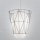 SIRU - Chandelier on a string SEGNI 1xE27/60W/230V black/white Venetian glass