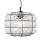 SIRU - Chandelier on a string TERRA 1xE27/60W/230V black/clear Venetian glass