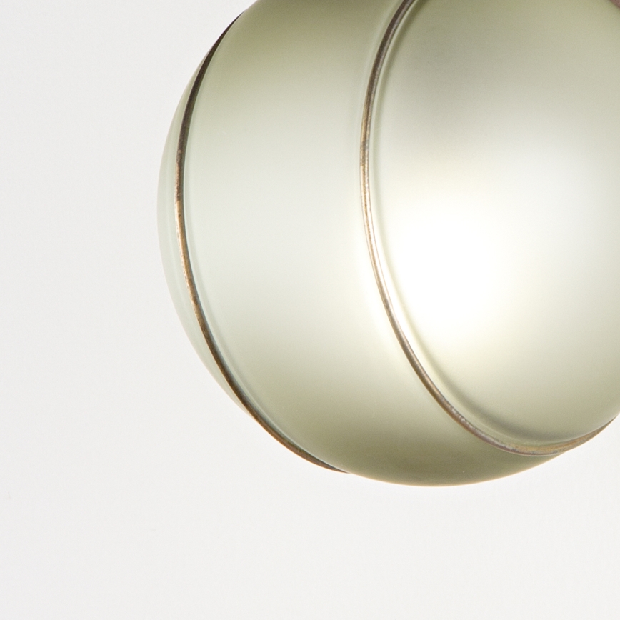 SIRU - Wall lamp FLORET 1xE14/40W/230V brown/grey Venetian glass