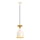 SIVANI cable-hung pendant 1xE27/40W/230V white/copper