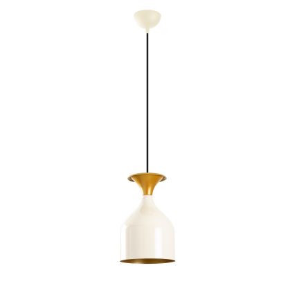 SIVANI cable-hung pendant 1xE27/40W/230V white/copper