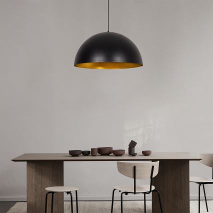 SIVANI Cable Pendant Lamp 1x E27/40W/230V, Ø 60 cm, Black/Copper