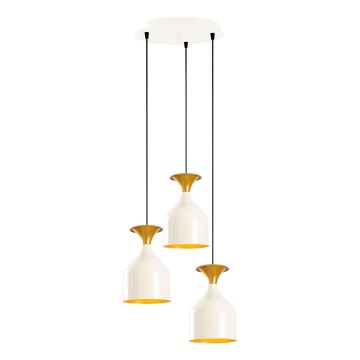 SIVANI Cable Pendant Light 3xE27/40W/230V White/Copper