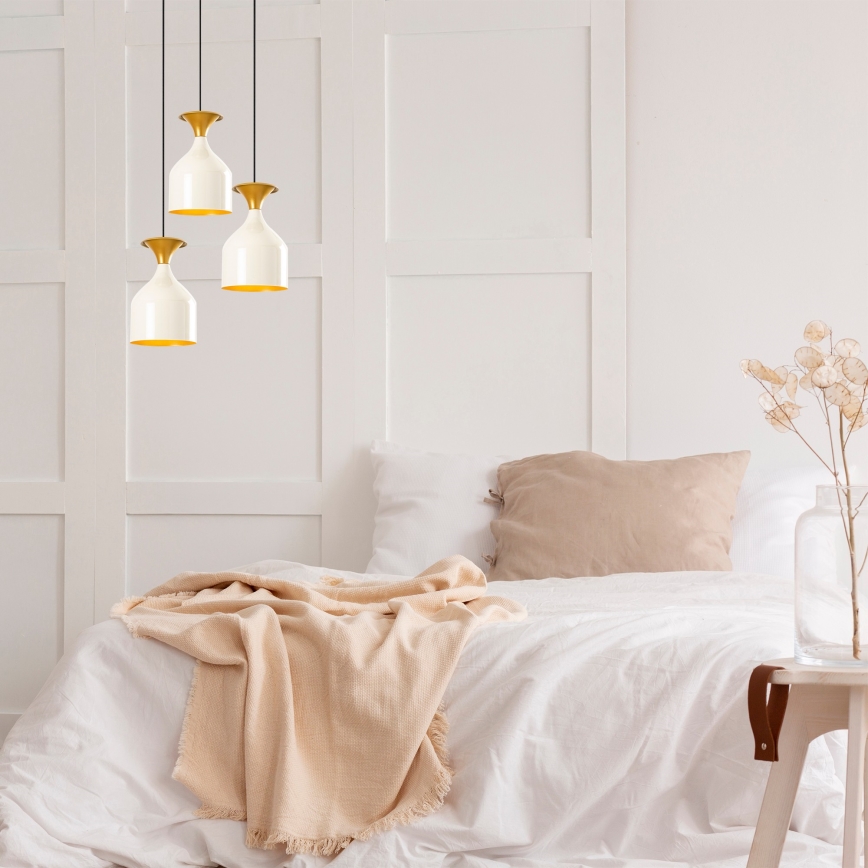 SIVANI Cable Pendant Light 3xE27/40W/230V White/Copper