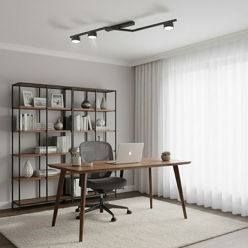 SKAN Ceiling light 3xGX53/12W/230V Black