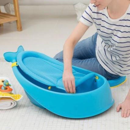 Skip Hop - Baby bath with ergonomic mat MOBY 3 blue