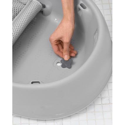 Skip Hop - Baby bath with ergonomic mat MOBY 3 grey