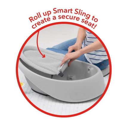 Skip Hop - Baby bath with ergonomic mat MOBY 3 grey