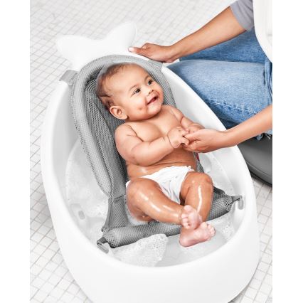Skip Hop - Baby bath with ergonomic mat MOBY 3 white