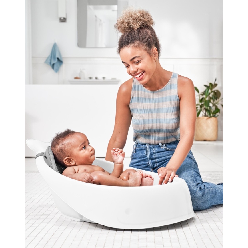 Skip Hop - Baby bath with ergonomic mat MOBY 3 white