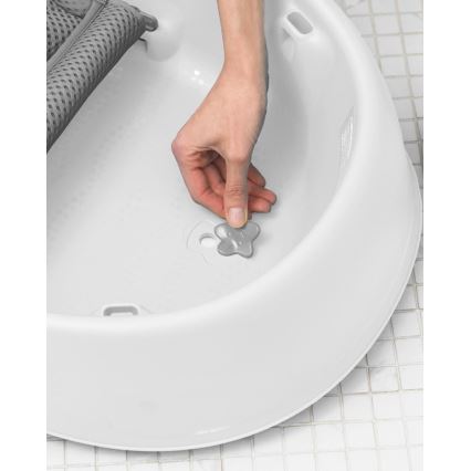 Skip Hop - Baby bath with ergonomic mat MOBY 3 white