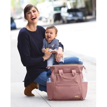 Skip Hop - Changing backpack for stroller MAINFRAME Dusty rose