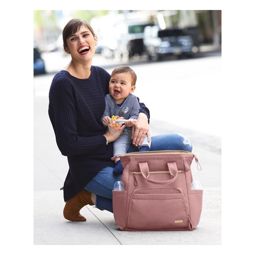 Skip Hop - Changing backpack for stroller MAINFRAME Dusty rose