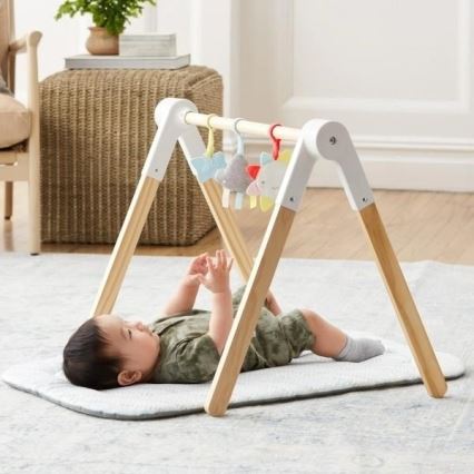 Skip Hop - Children's blanket for playing with a wooden trapeze LINING CLOUD